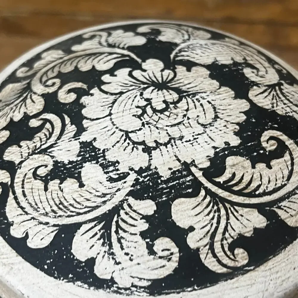 Vintage Thai Lidded Rice Basket With Handle 11.5
